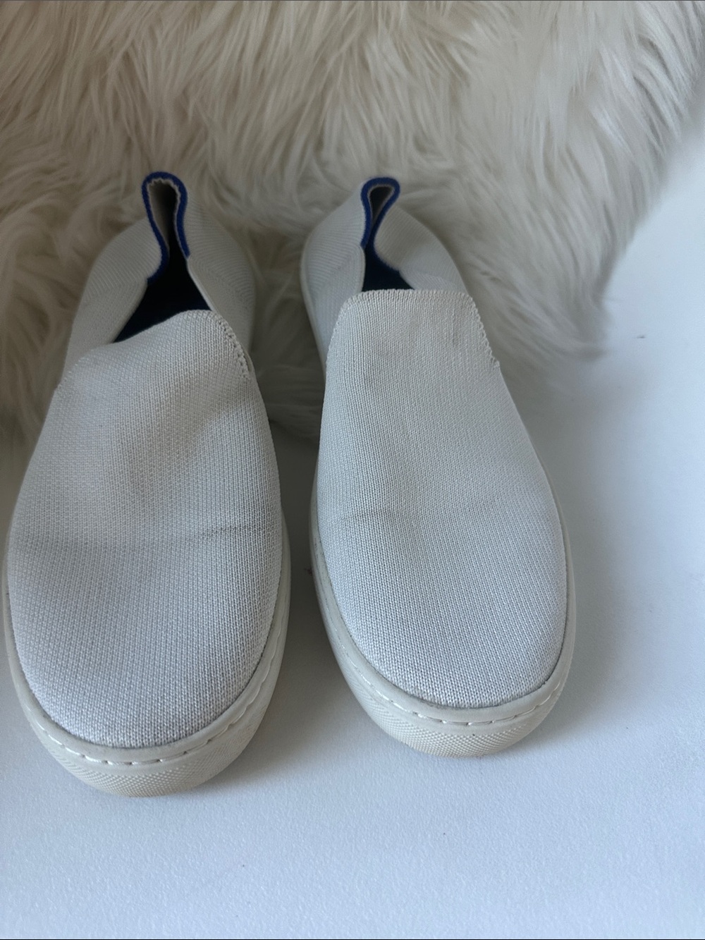 Rothy’s White Slip-On Casual Sneakers